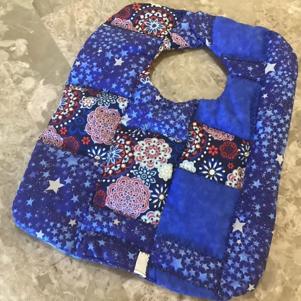NWOT. Hand Crafted Quilted Reversible Baby Bib $12 ea. or 3/$25